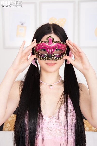 Cute shaved girl with black hair in thigh high socks - 3/20 Cute shaved girl with black hair in thigh high socks from Amour Angels - 3/20