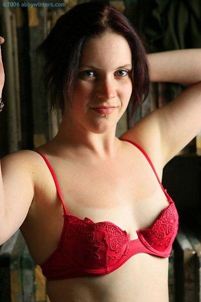 Michelle B in red lingerie from Abby Winters - 10/15
