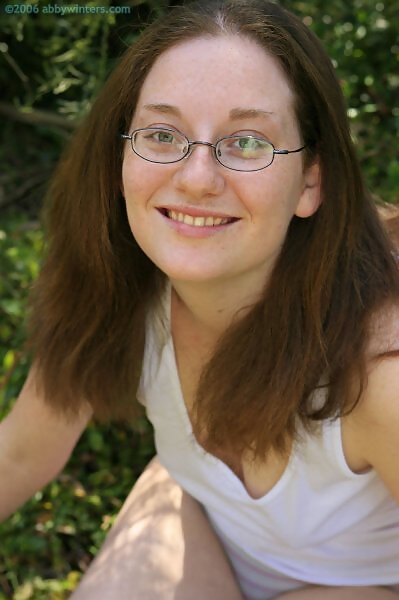 Morag stripping in a forest from Abby Winters - 7/16