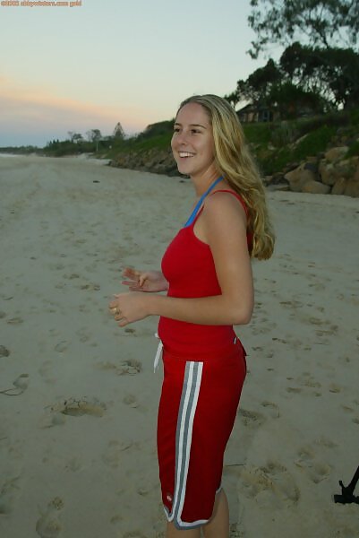 Susie's big natural boobs at the beach from Abby Winters - 1/16