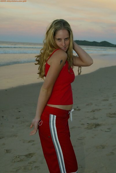 Susie's big natural boobs at the beach from Abby Winters - 2/16