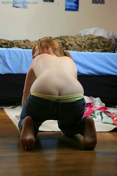 Alex T in striped panties from abbywinters.com - 8/16