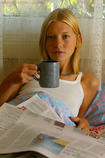 Belinda in a see-through tank top from abbywinters.com - 1/16