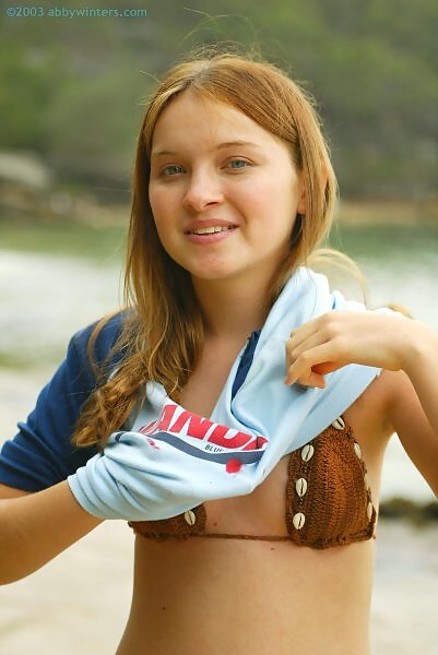 Elizabeth naked in the sea from abbywinters.com - 4/16