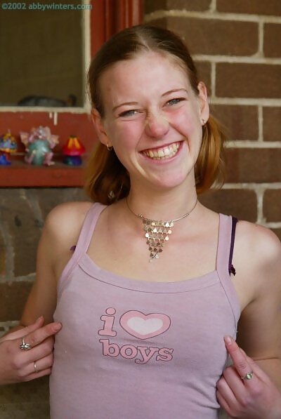 Jamie lifts up her skirt