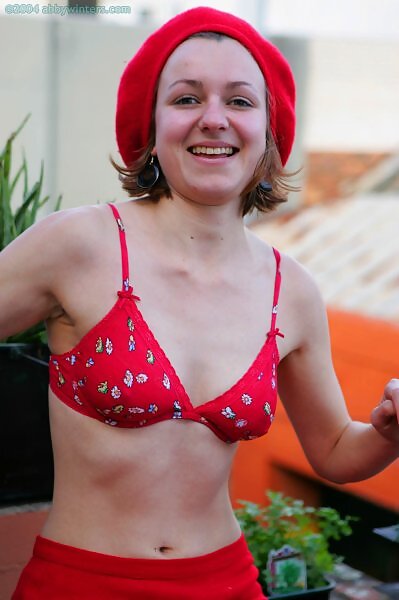 Judy in a red dress from abbywinters.com - 3/16