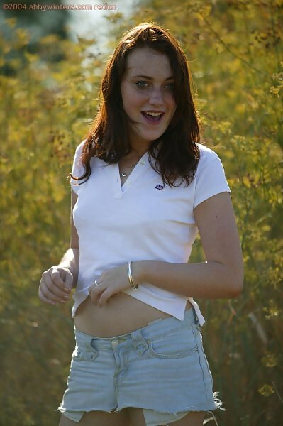 Matilda in a jean skirt from abbywinters.com - 1/16