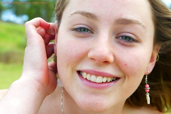 Paula flashing in a park from abbywinters.com - 12/16