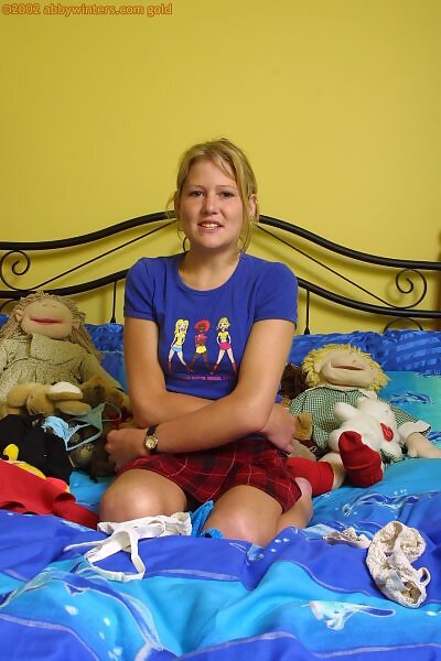 Sally exposes her hairy pussy from abbywinters.com - 1/16