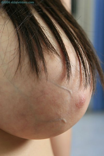 Shelby's huge pancake nipples from abbywinters.com - 8/16