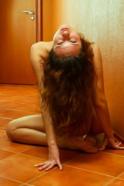 Orange Hallway featuring Demetra I by Thierry Murrell - 15/18 Orange Hallway featuring Demetra I by Thierry Murrell from Stunning 18 - 15/18