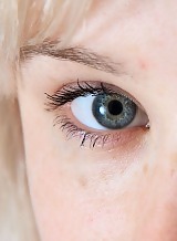 Joannie freckled blonde with blue eyes