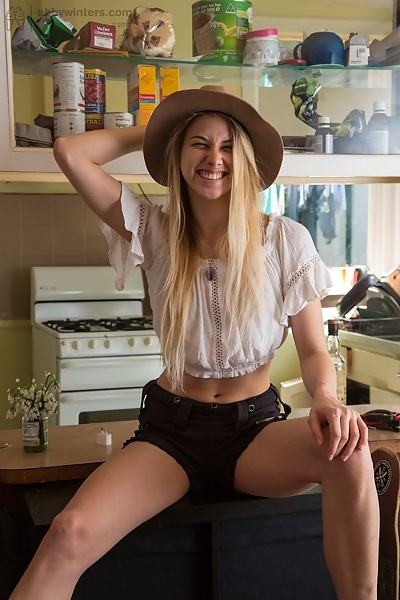 Lexi green-eyed blonde stripping from Abby Winters - 2/16