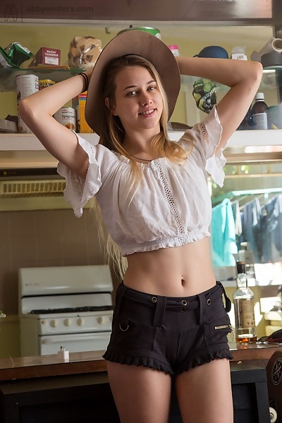 Lexi green-eyed blonde stripping from Abby Winters - 4/16