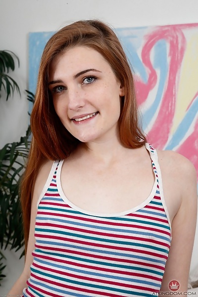 Nina Nirvana shaved redhead masturbating from ATK Galleria - 1/20