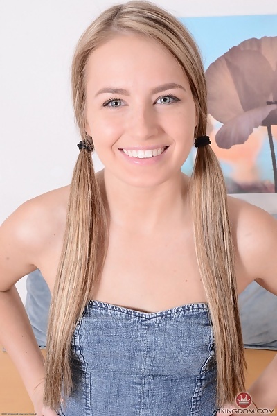 Scarlett Sage blue-eyed blonde with pigtails from ATK Galleria - 2/16