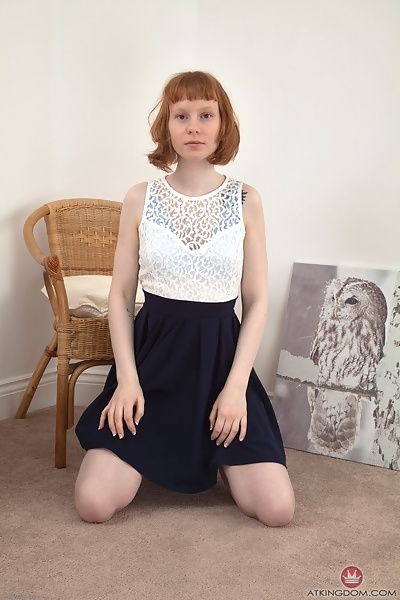 Bonni Belle ginger bush in lace panties from ATK Hairy - 3/20
