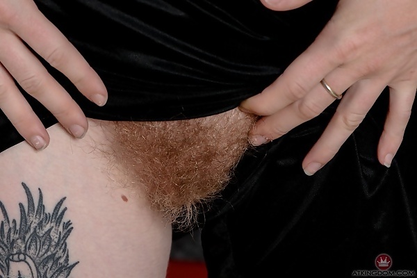 Ivy Blair nerdy hairy blonde with pale skin from ATK Hairy - 1/16