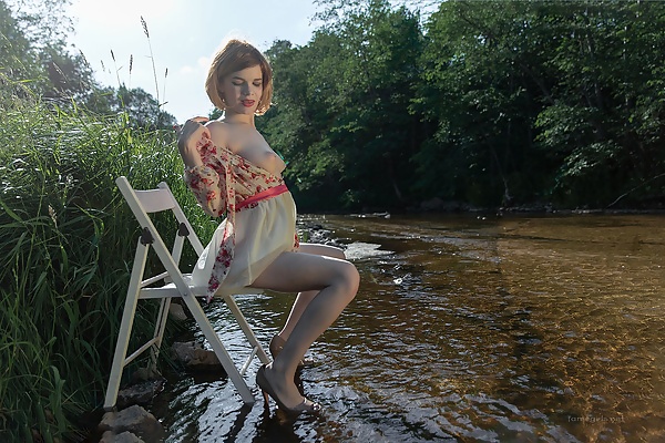 Hannah nude in a river from Fame Girls - 4/15