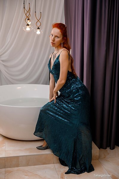 Klementina takes off her green dress from Fame Girls - 1/20