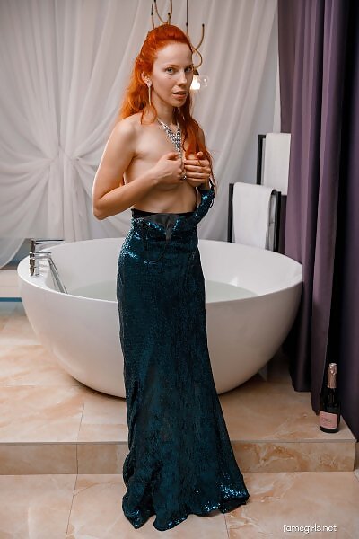 Klementina takes off her green dress from Fame Girls - 3/20