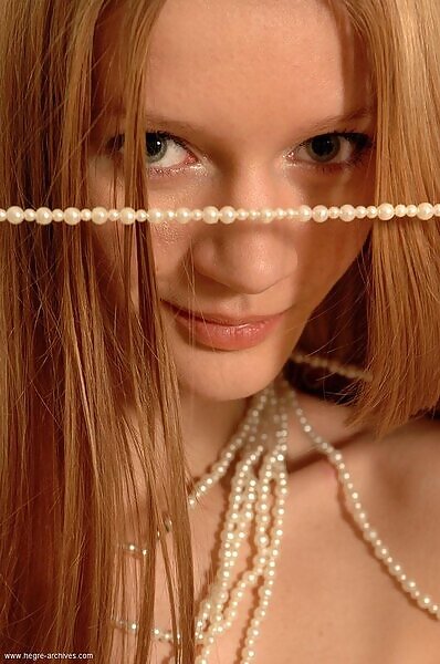 Olesya in White Pearls from Hegre - 3/16