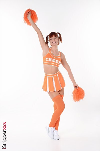 Dolly Dyson in Orange Supporter from iStripper - 1/15