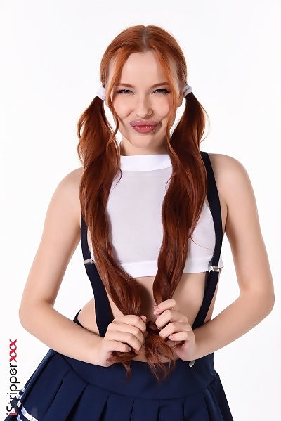 Megan Longoria in Play With Suspenders