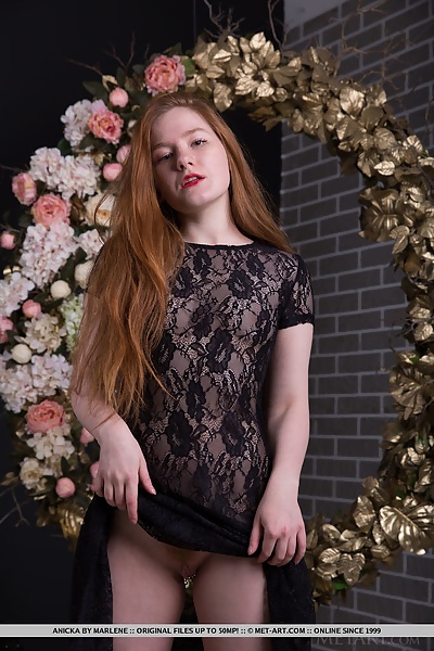 Anicka in Black and Gold by Marlene from Met Art - 2/18