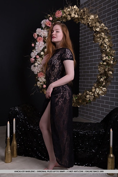 Anicka in Black and Gold by Marlene from Met Art - 3/18