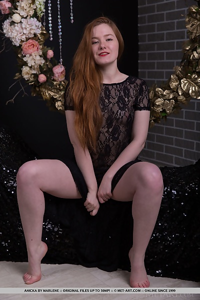 Anicka in Black and Gold by Marlene from Met Art - 5/18