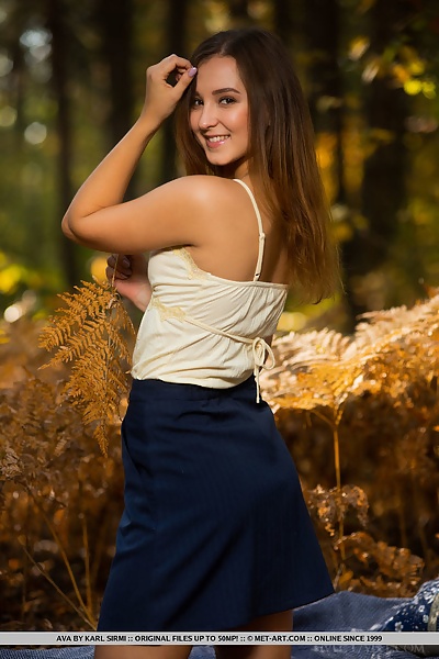 Ava in Autumn by Karl Sirmi from Met Art - 2/18