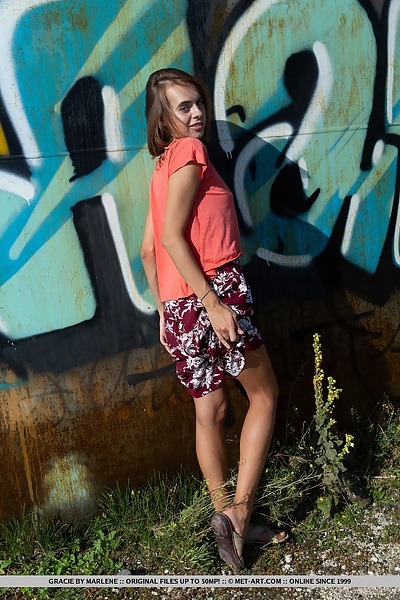 Gracie in The Water Tower by Marlene from Met Art - 6/18