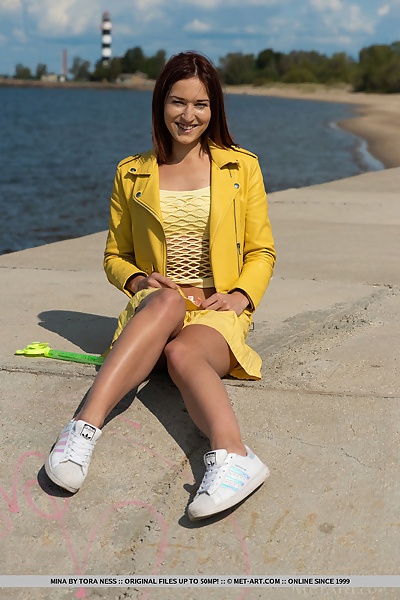 Mina in Sunny Yellow by Tora Ness from Met Art - 3/18