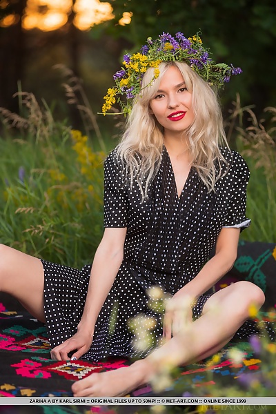 Zarina A in Outdoor Brunch by Karl Sirmi from Met Art - 1/18