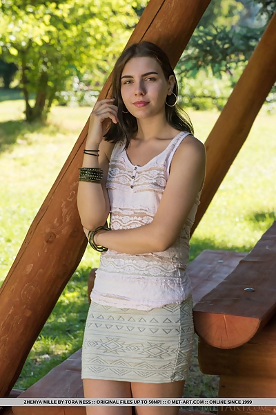 Zhenya Mille in Picnic Table by Tora Ness from Met Art - 2/18