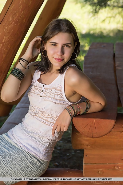 Zhenya Mille in Picnic Table by Tora Ness from Met Art - 4/18
