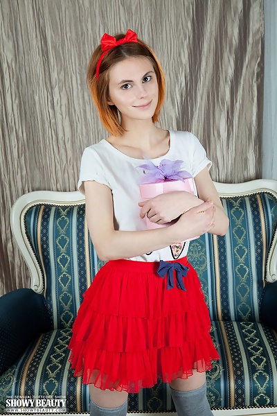 Mandy in Red Bow from Showy Beauty - 4/20