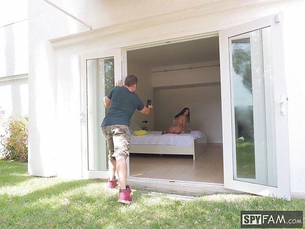 Lana Rhoades in Stepsister Blackmails Peeping Stepbrother from Spy Fam - 4/15