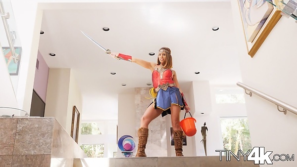 Adriana Chechick in Super Hero Goes Trick or Treating from Tiny 4K - 2/16