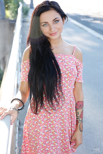 Green-eyed girl toying her ass in public from Watch 4 Beauty - 6/16