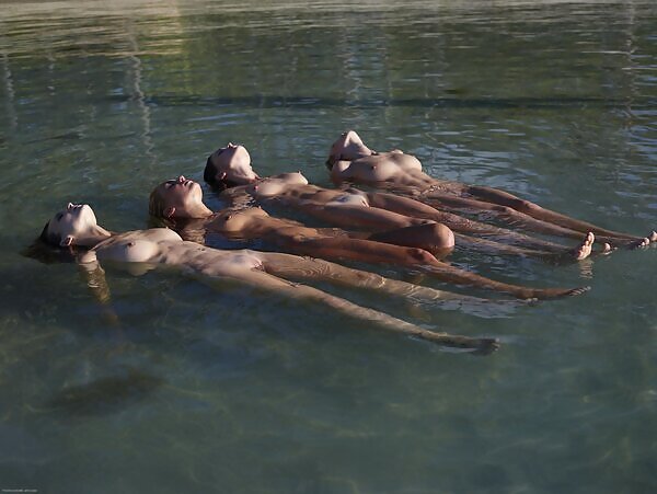 Coxy, Flora, Thea and Zaika in Wet Bodies from Hegre - 1/9