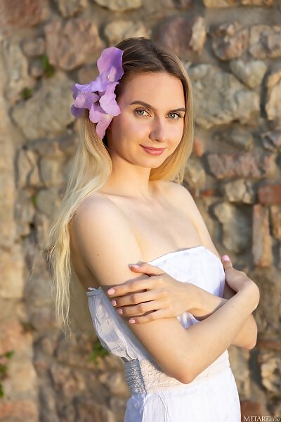 Emily Swan in Purple Flower from Met Art - 2/18