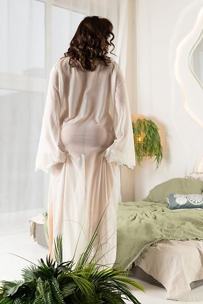 Lesly Clap in Transparent White Negligee by Thierry Murrell from Stunning 18 - 2/16