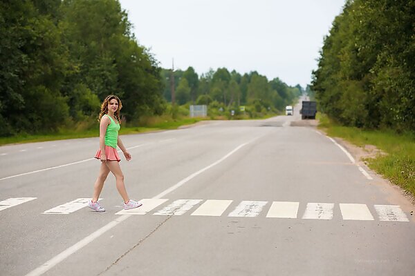 Foxy in a pink skirt - 1/12 Foxy in a pink skirt from Fame Girls - 1/12