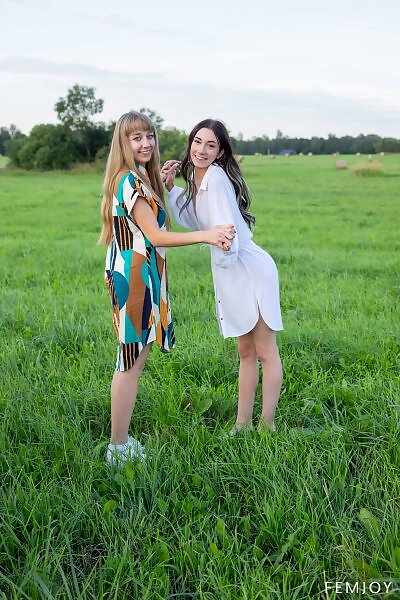 Arete and Yeva in In the Field - 1/15 Arete and Yeva in In the Field from Femjoy - 1/15