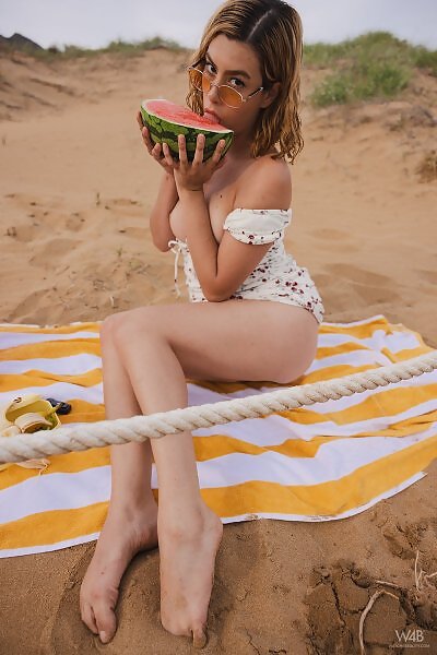 Sally Hunter in Beach Picnic from Watch 4 Beauty - 7/17