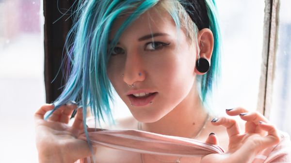Cover featuring SKELLA in Blush from Suicide Girls