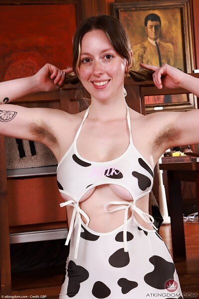 Big Eyes with the cow print dress and stockings - 1/20 Big Eyes with the cow print dress and stockings from ATK Hairy - 1/20