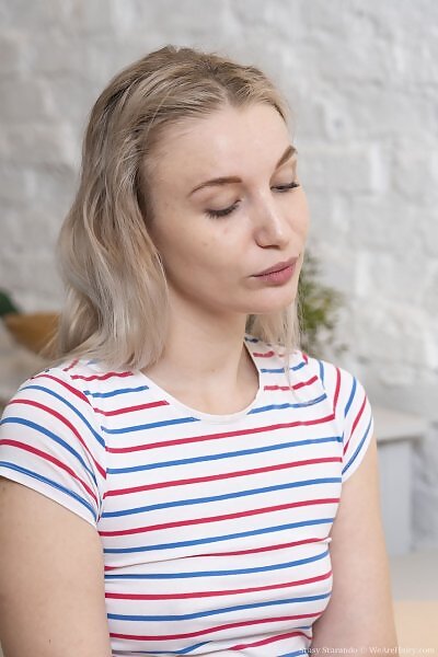 Stasy Starando in a striped t-shirt - 2/21 Stasy Starando in a striped t-shirt from We Are Hairy - 2/21